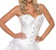 Load image into Gallery viewer, LACE BROCADE CORSET