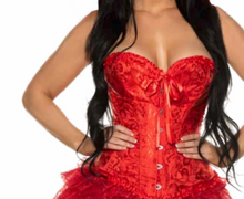 Load image into Gallery viewer, LACE BROCADE CORSET